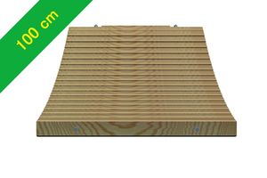 Wooden steps per running metre, Applicable width 100 cm