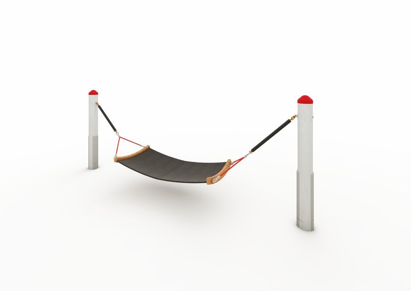 Steel link-rope hammock