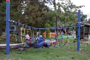 Climbing play - bridge, for robinia posts