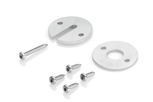 Stainless steel plates, incl. screws