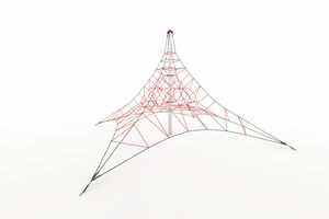 SPIDER 6 rope pyramid with 4 guy lines