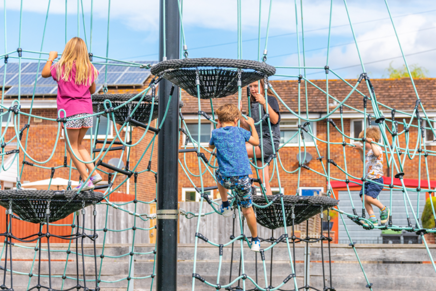 kids playing together