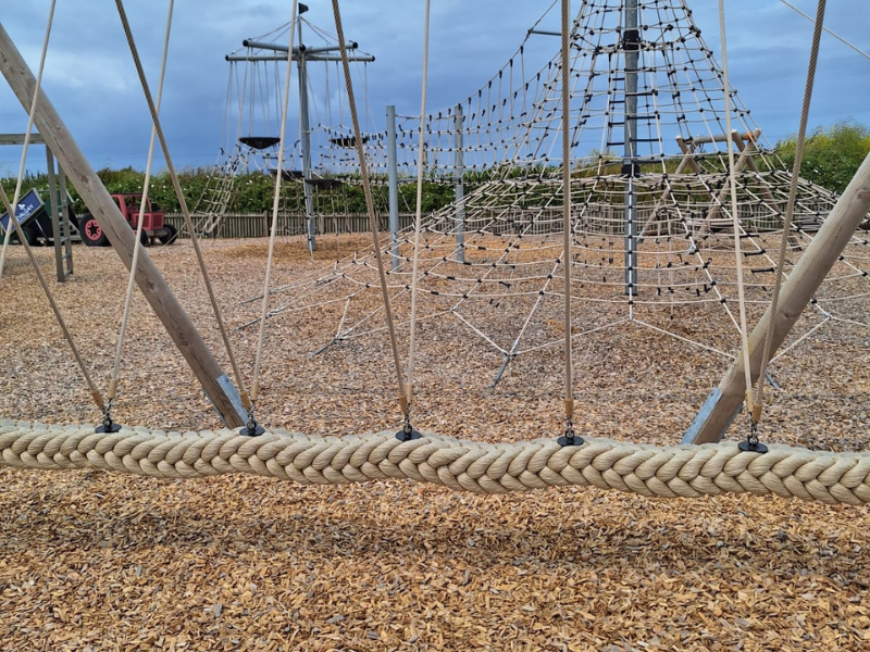 wood based playground